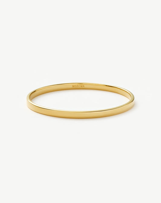 Classic Round Bangle | 18ct Gold Plated